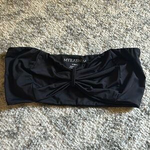MYRA SWIM BLACK TUBE  BIKINI TOP